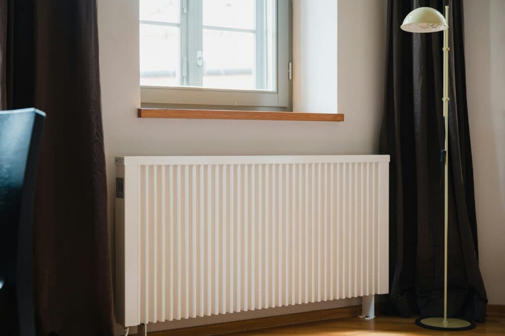 Radiator in a house.