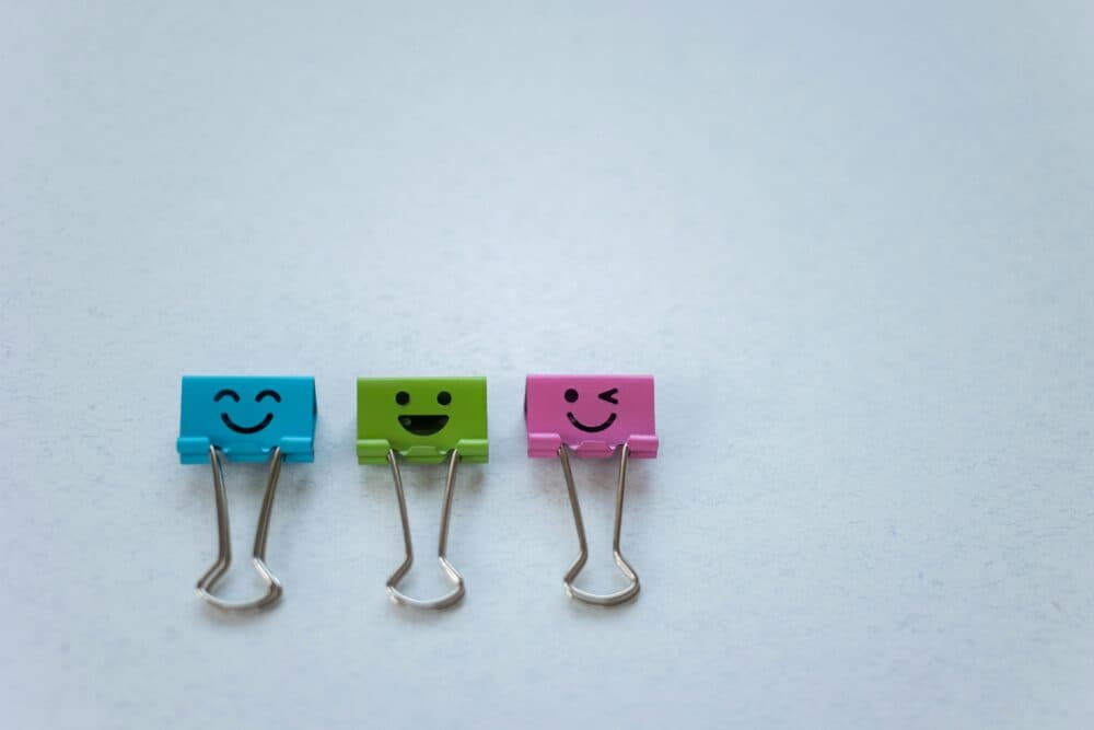 Smiley paper clips