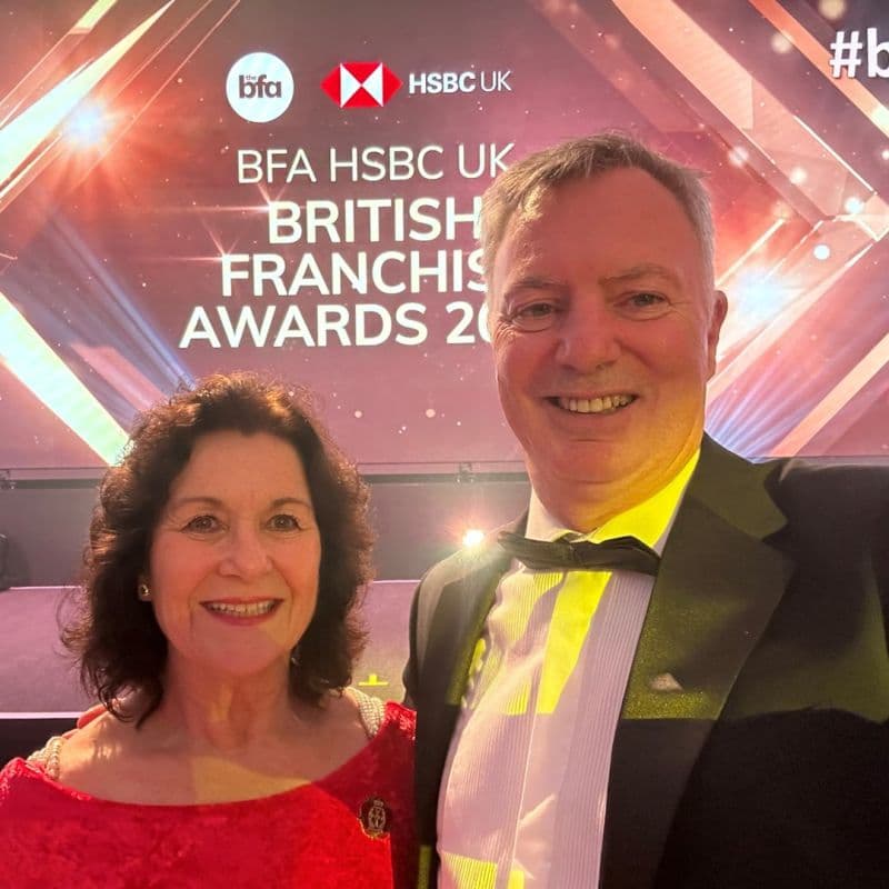Mike and Catharine Chalton at the BFA awards 2024