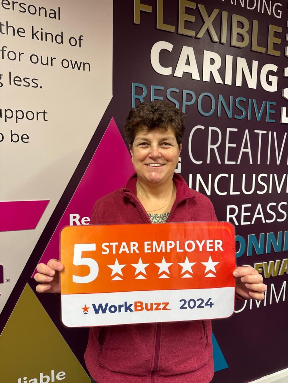 At Home Instead, we’re dedicated to supporting our care professionals with a rewarding work environment, many benefits, and a wealth of opportunities for learning and progression. We actively listen to our team through the PEAq survey, ensuring their voices are heard and valued. Our commitment to staff wellbeing has been recognised with a 5-star employer rating from WorkBuzz and a listing as the No. 3 top employer in the UK by the Financial Times. We’re proud to provide a place where care professionals can thrive and grow in their careers.