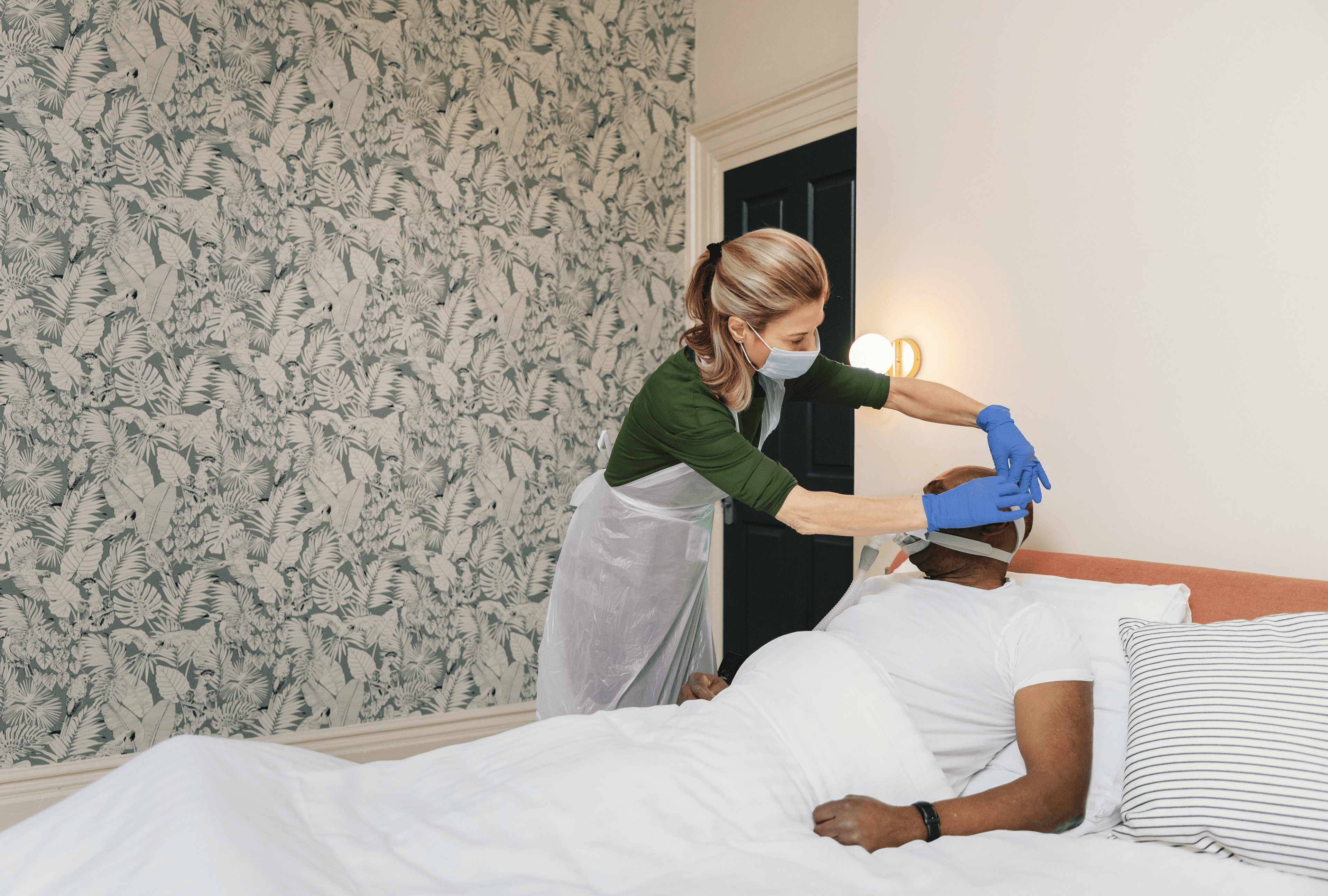 Breathing exercises to improve lung function in older people