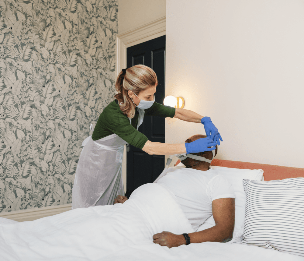 care for ventilated patient