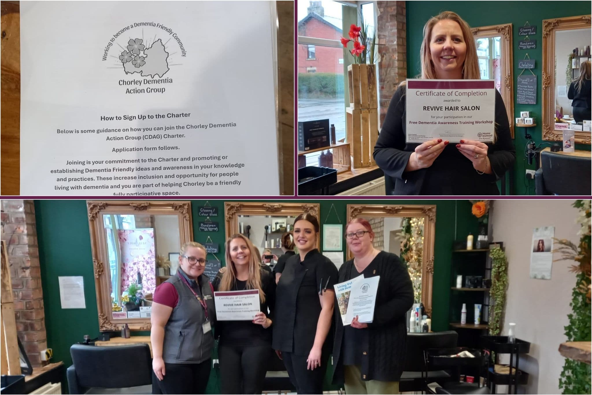 Dementia Awareness Training in Chorley - Revive Hair Dressers and Salon