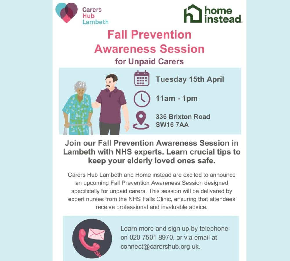 Digital poster for fall awareness