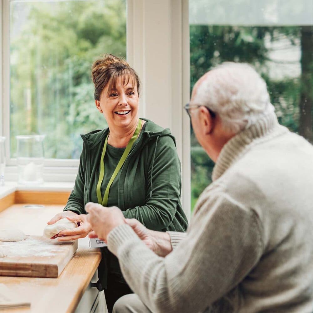 Home Instead Ascot Care Professional supporting client