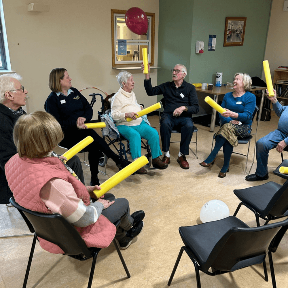 Balloon fun at memory Cafe