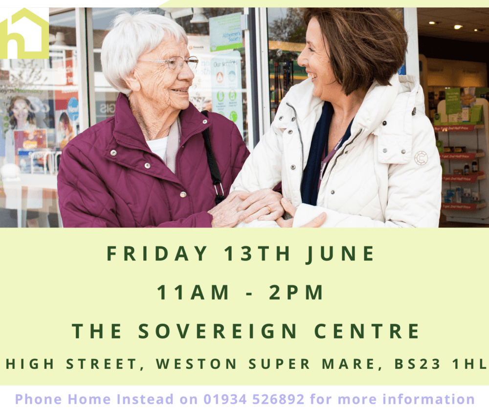 a poster for home instead's health care information day event