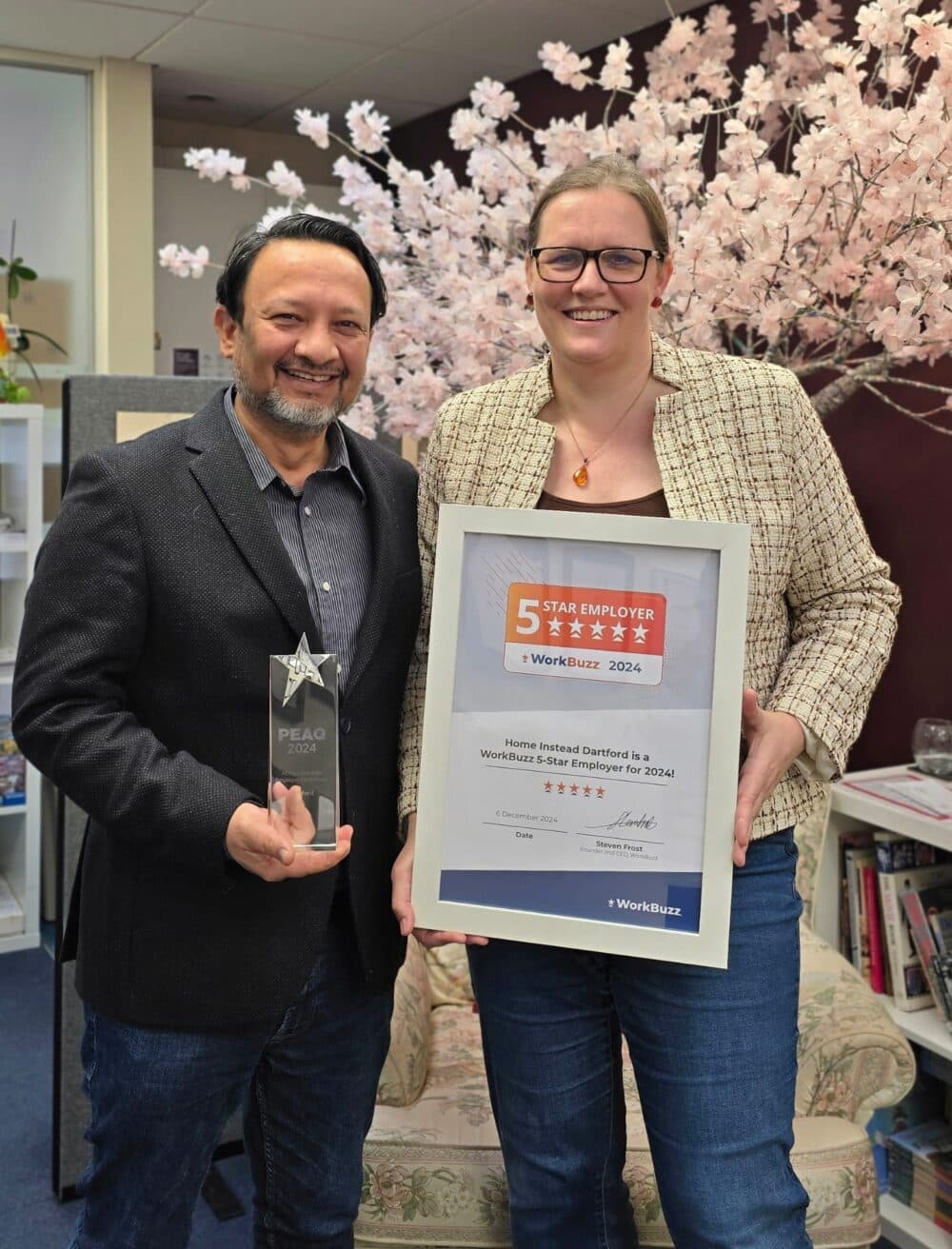 Workbuzz five star employer award