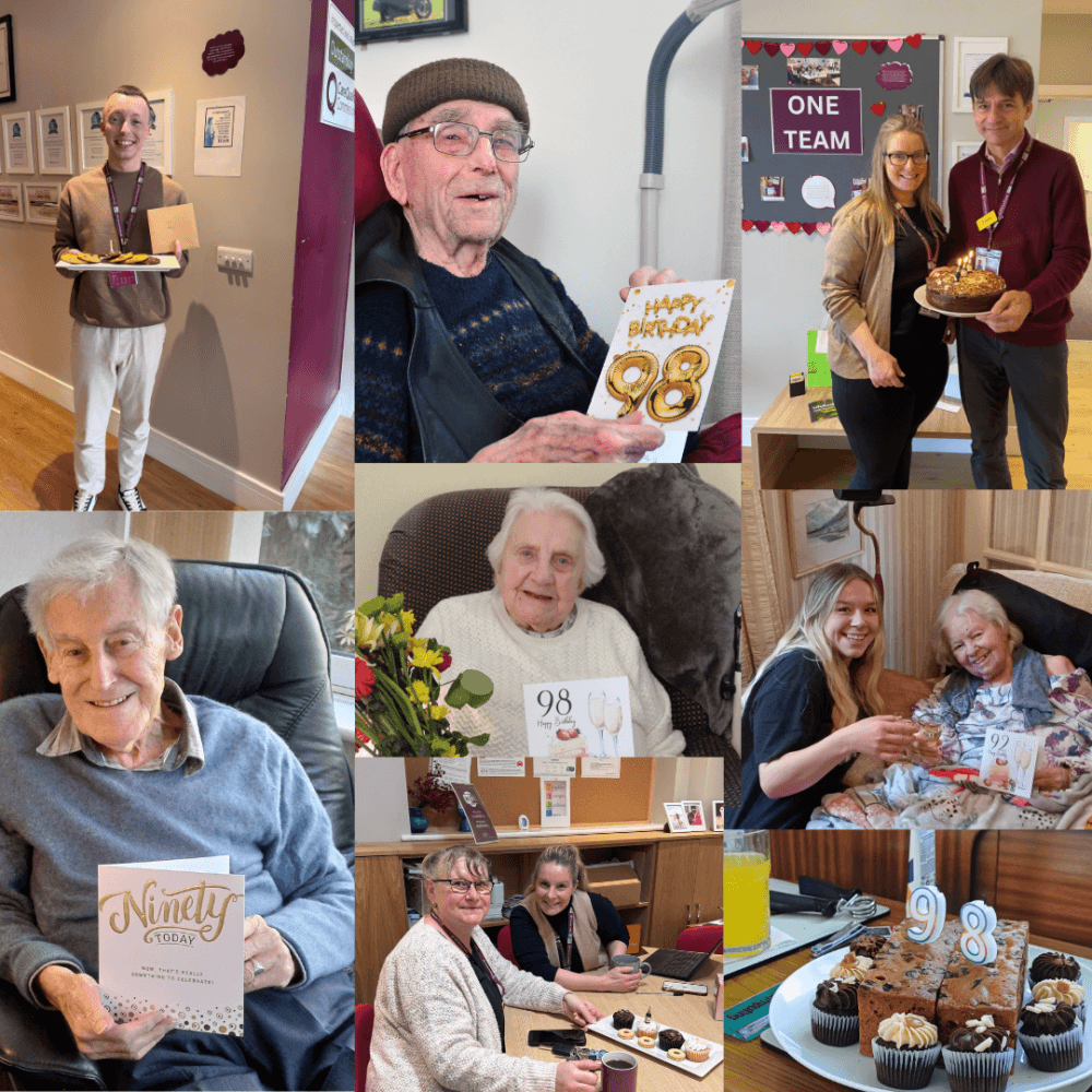 Photos of clients and team members celebrated their birthdays in March