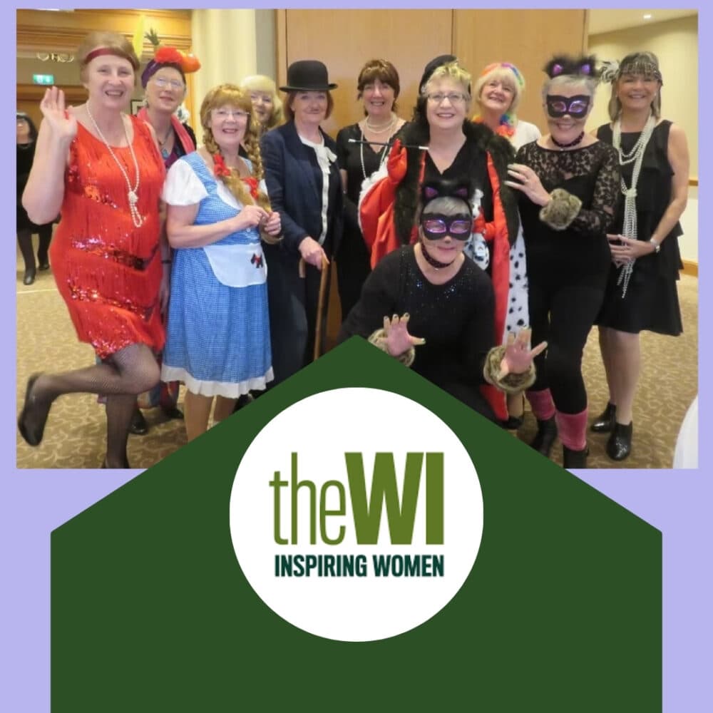 Ringway and Hale Barns WI panto dressed up