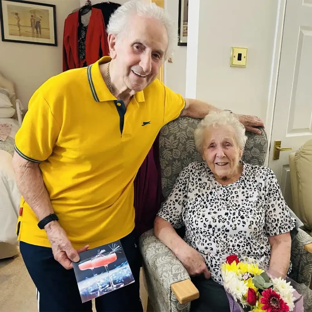 Home Instead Farnborough clients Pat and Derek