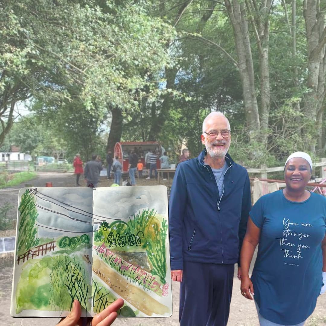 Carer and Care Professional enjoying being outside