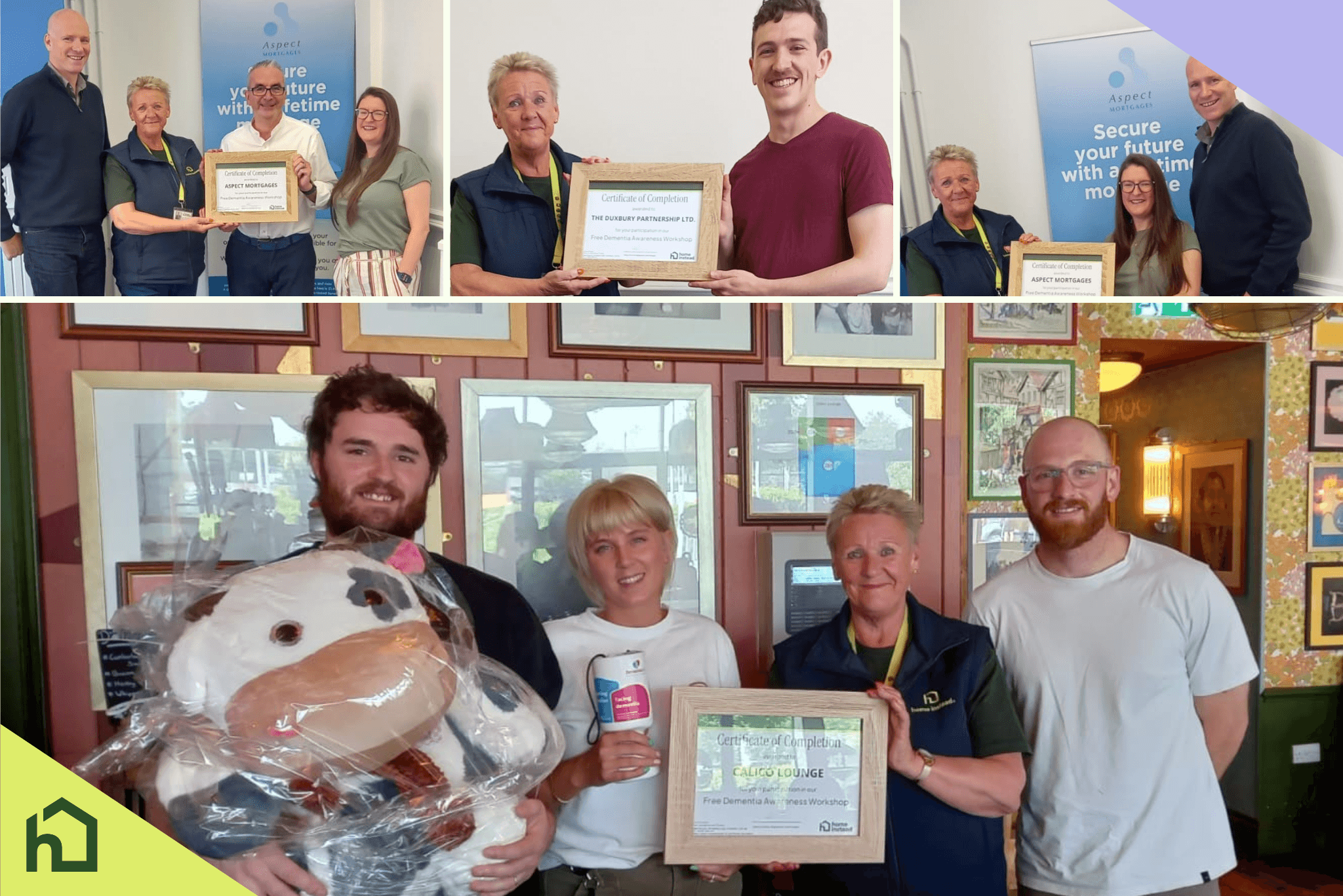 dementia awareness workshop certificates to chorley by home instead west lancashire and chorley