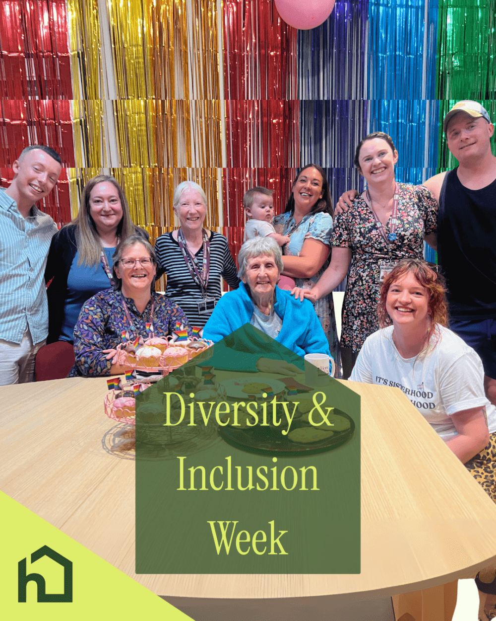 Diversity and inclusion week photo, clients , care pros and office team