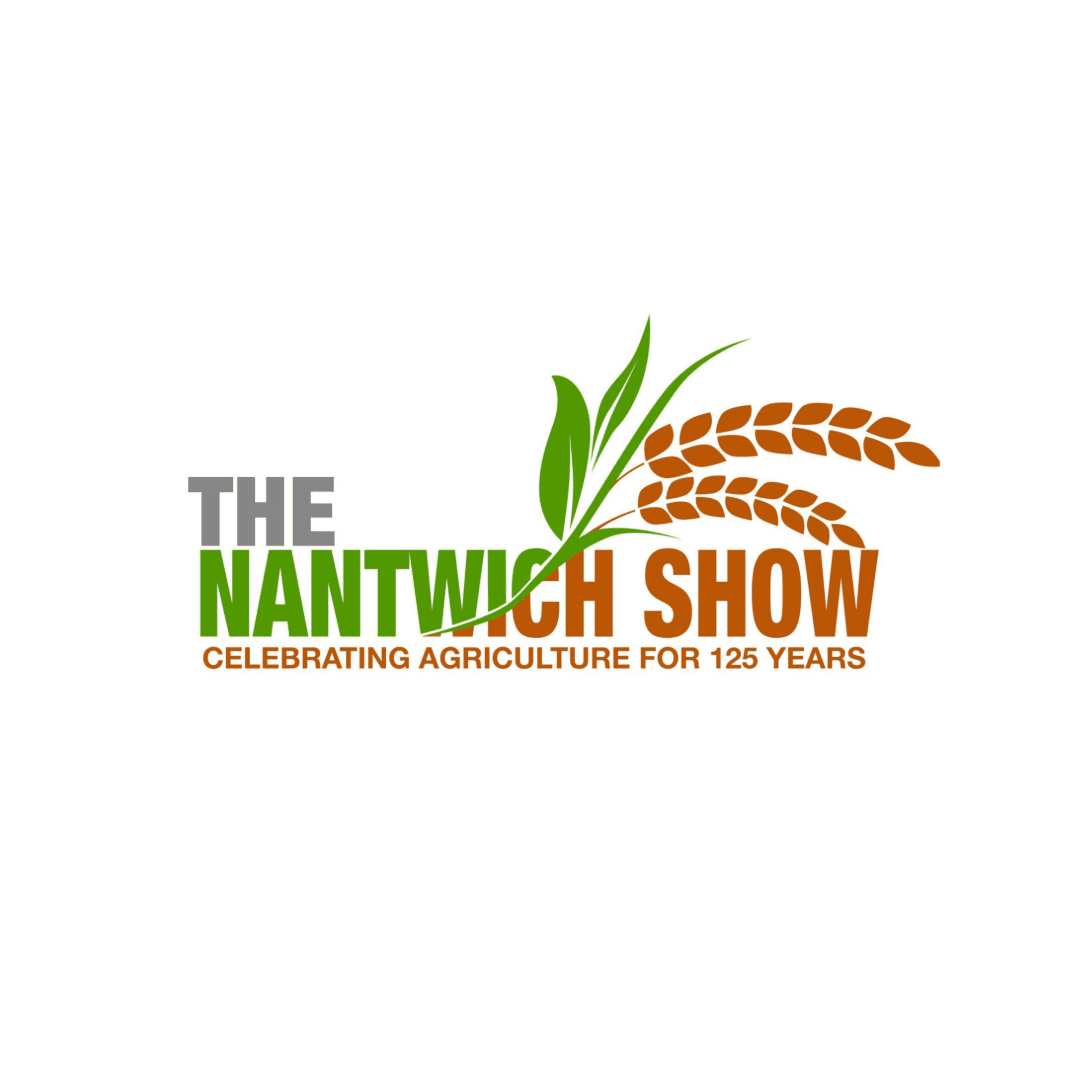 Logo reading "The Nantwich Show: Celebrating Agriculture for 125 Years" with green leaves and wheat. - Home Instead