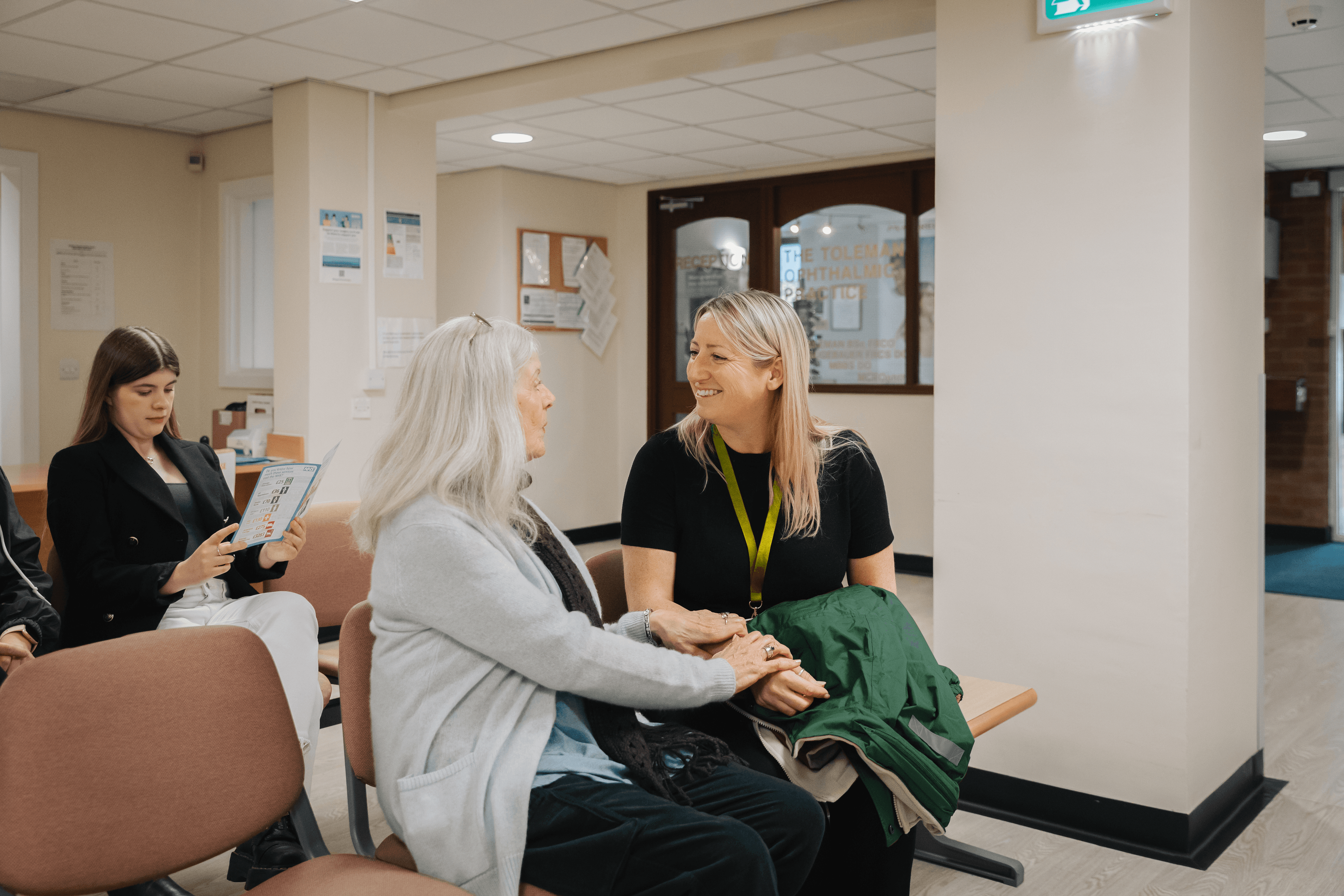 Arranging transport to and from hospital for older people