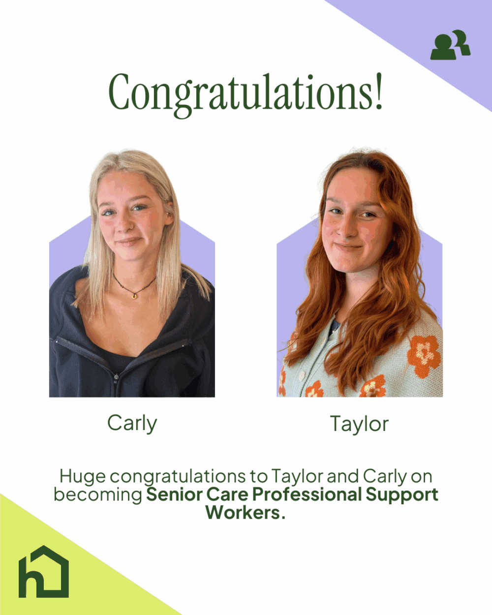 Photos of Carly and Taylor