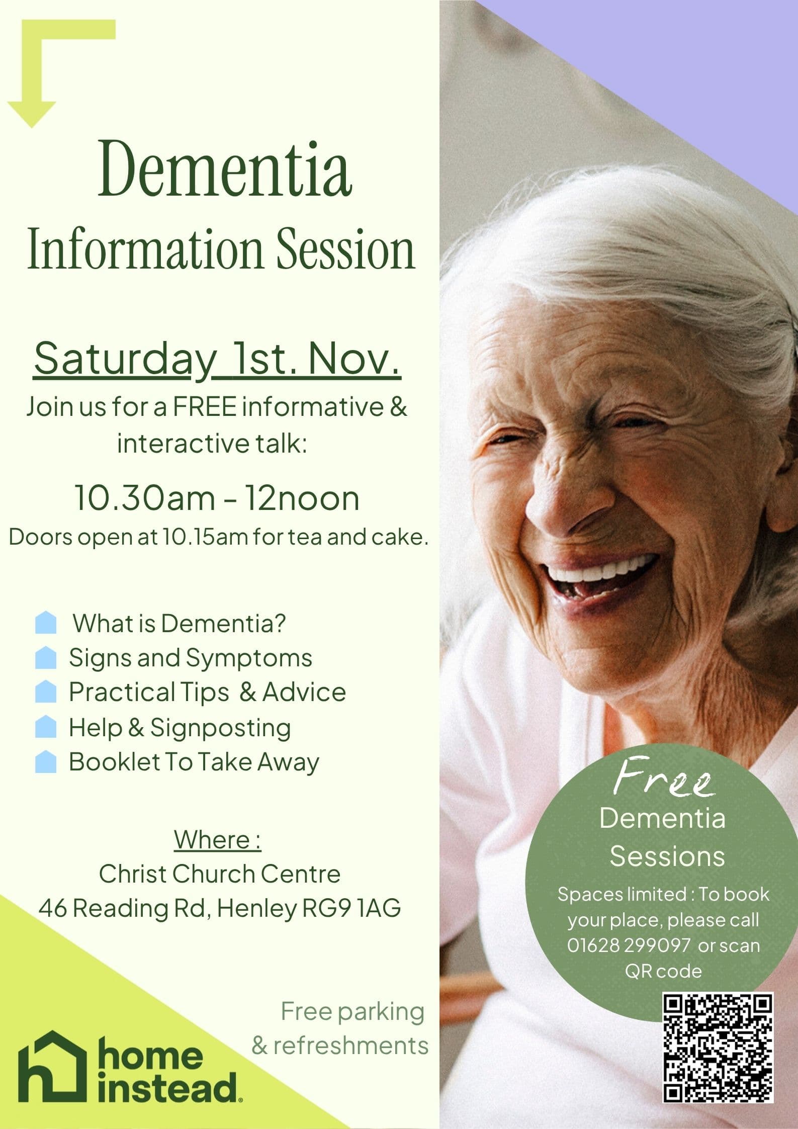 FREE Dementia Information Sessions