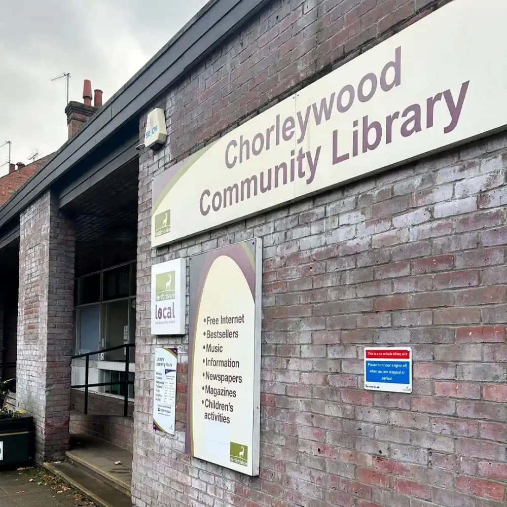Chorleywood Library entrance