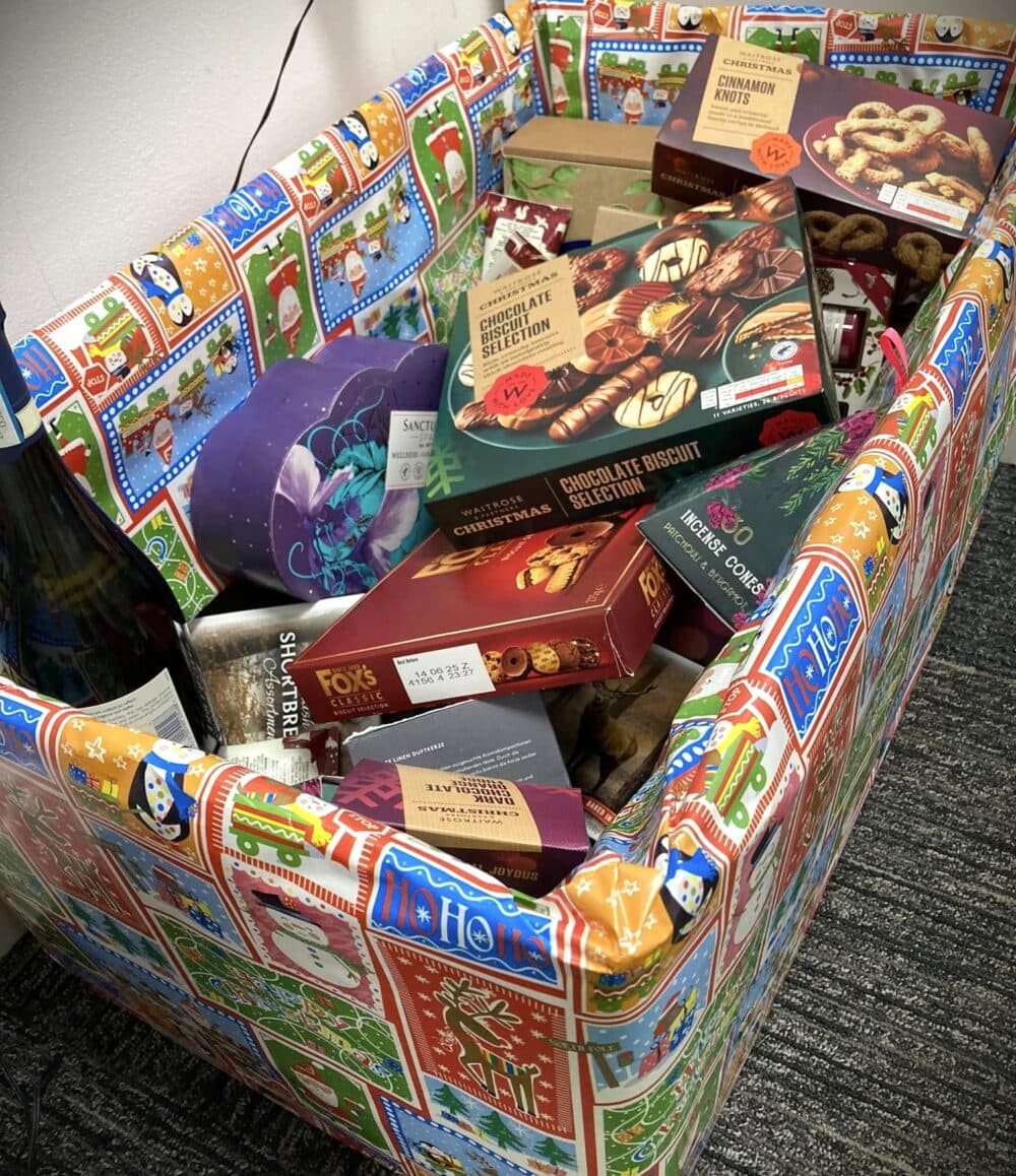 Wrapped Gifts in a box