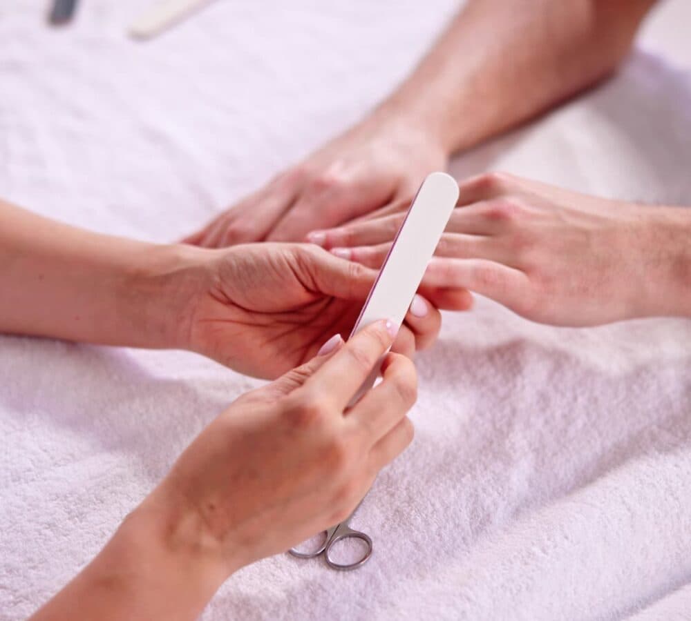 Cleaning nails at home