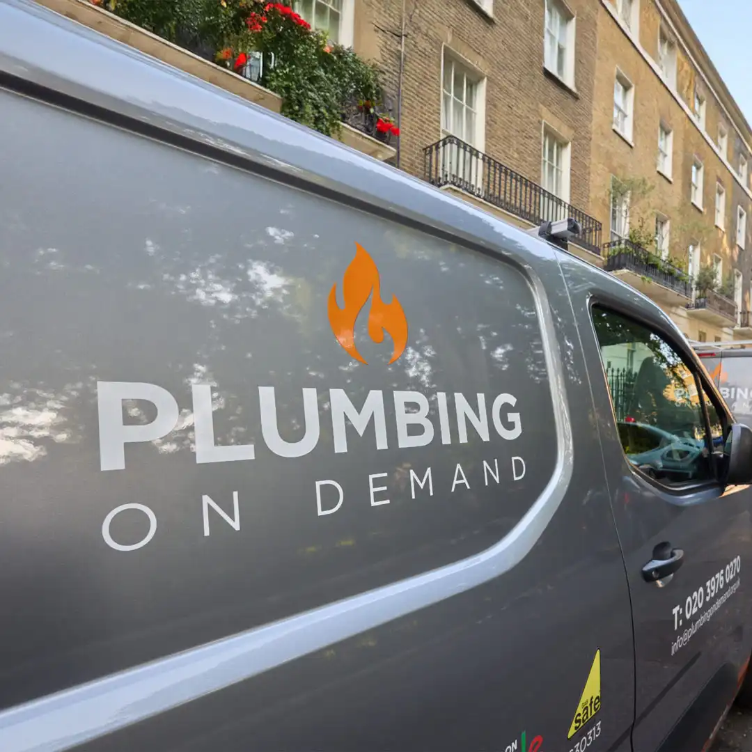 Plumbing On Demand Signage on van