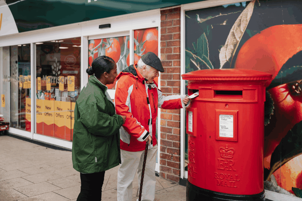 Female Care Pro male client post box