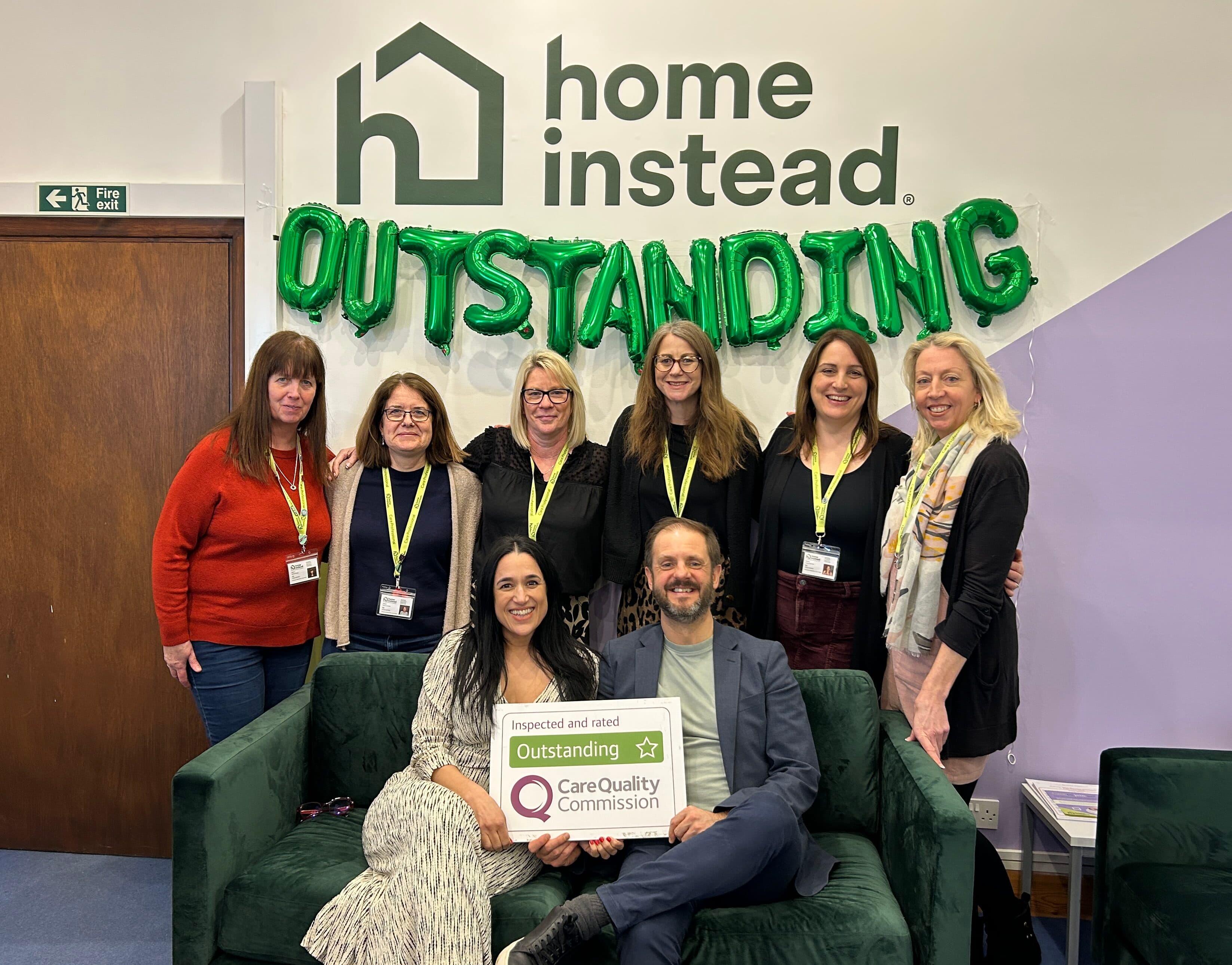 Home Instead Eastbourne and Hailsham Celebrates ‘Outstanding’ CQC Rating for the Second Time