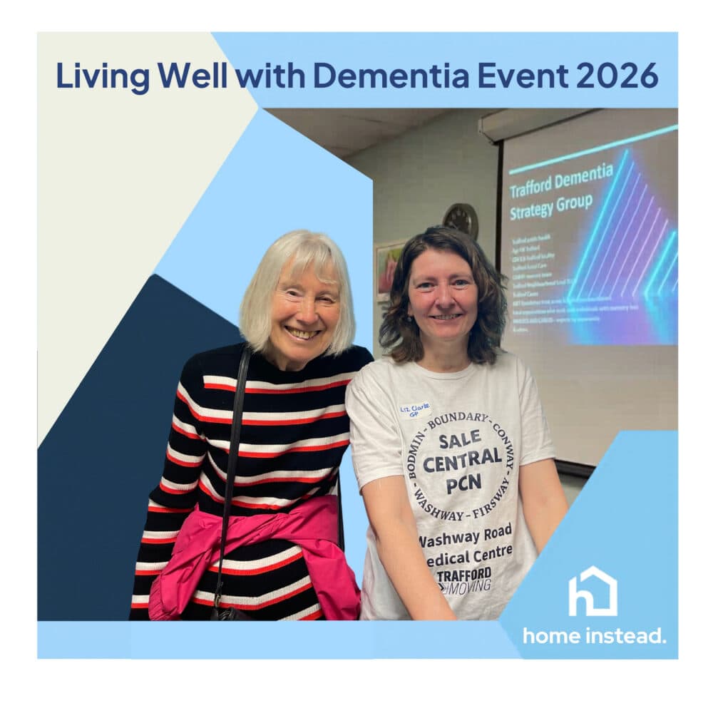 Liz Clarke at Sale Living Well with Dementia Event 2026 supported by Home Instead Altrincham Sale and Wythenshawe
