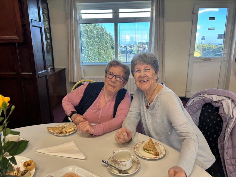 Pat Layton and Beryl Watts AFt Tea 18 March 2026