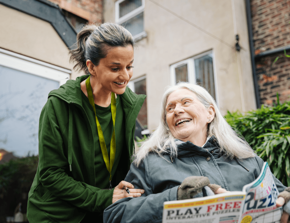 Helping older adults outside