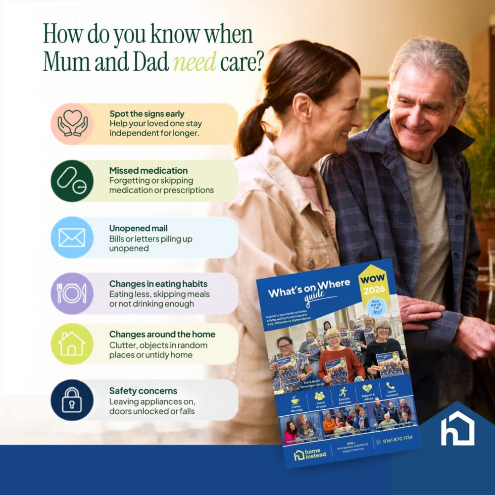 daughter and father spotting the signs of needing care at home