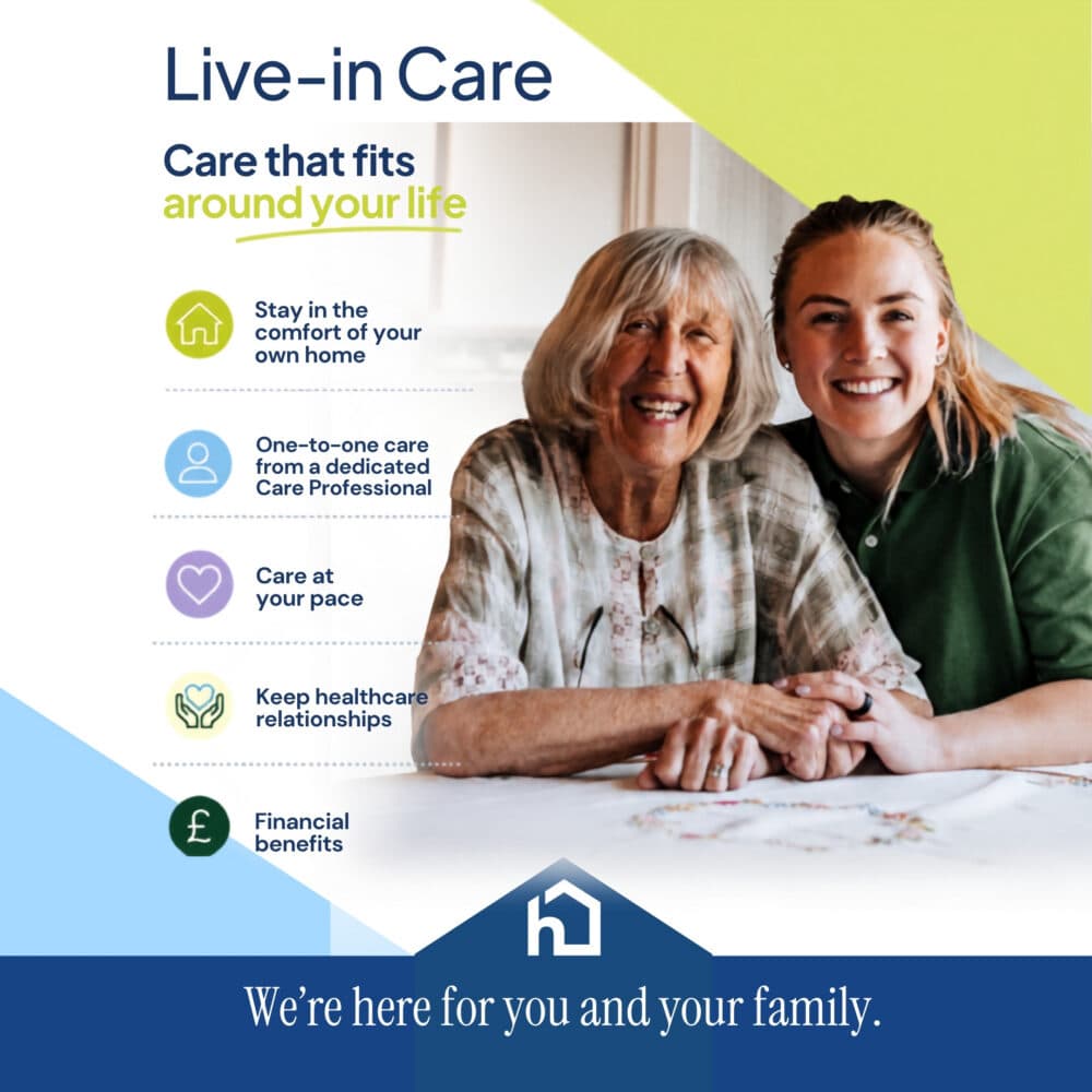 live-in care pro and her client