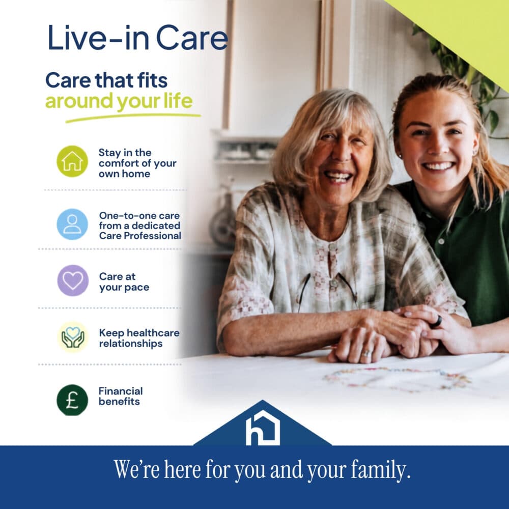Live-In care Care that fits around your life what's on where guide by Home Instead Altrincham Sale and Wythenshawe