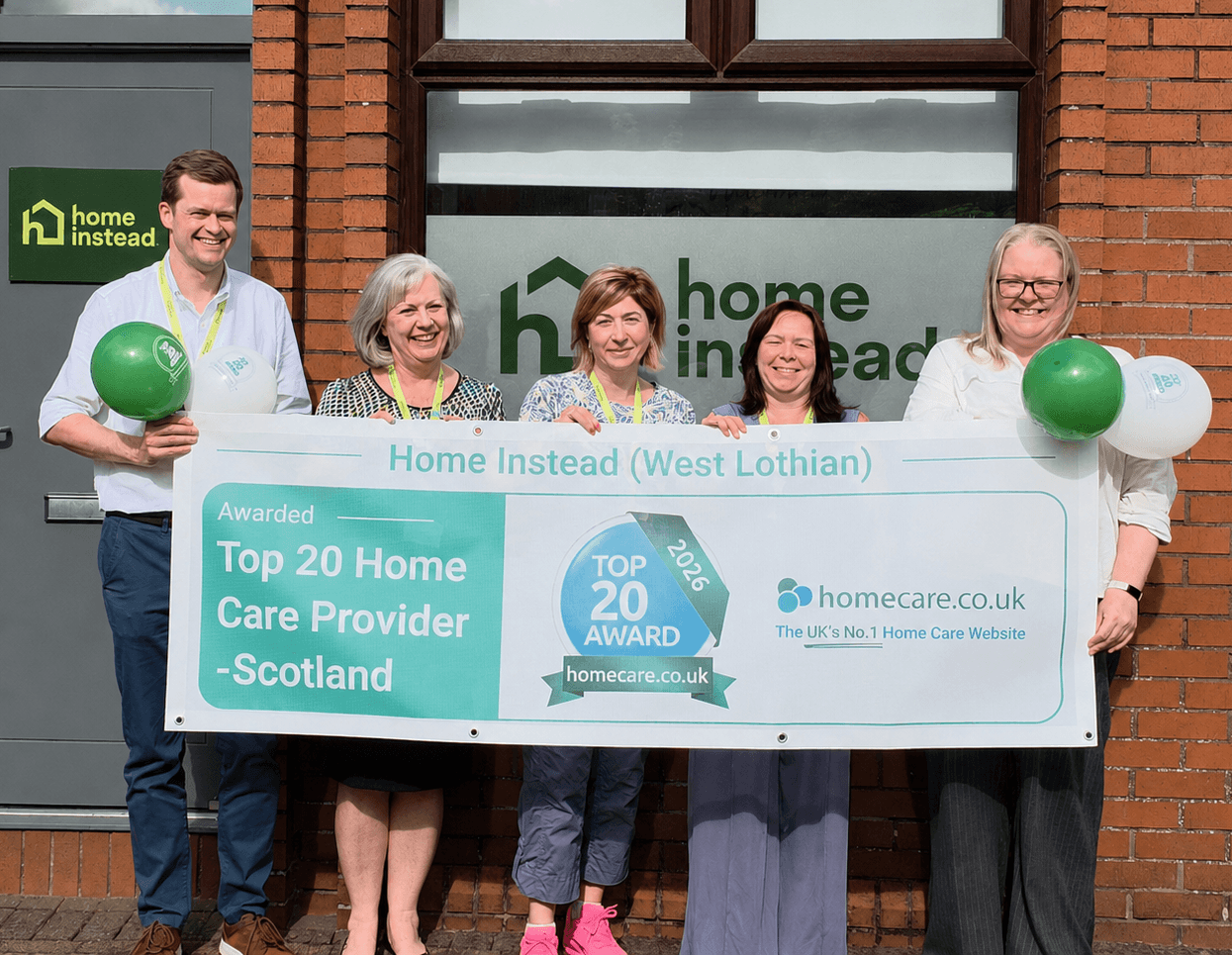 Home Instead West Lothian Recognised Among Scotland's Top Care Providers for Fifth Year Running