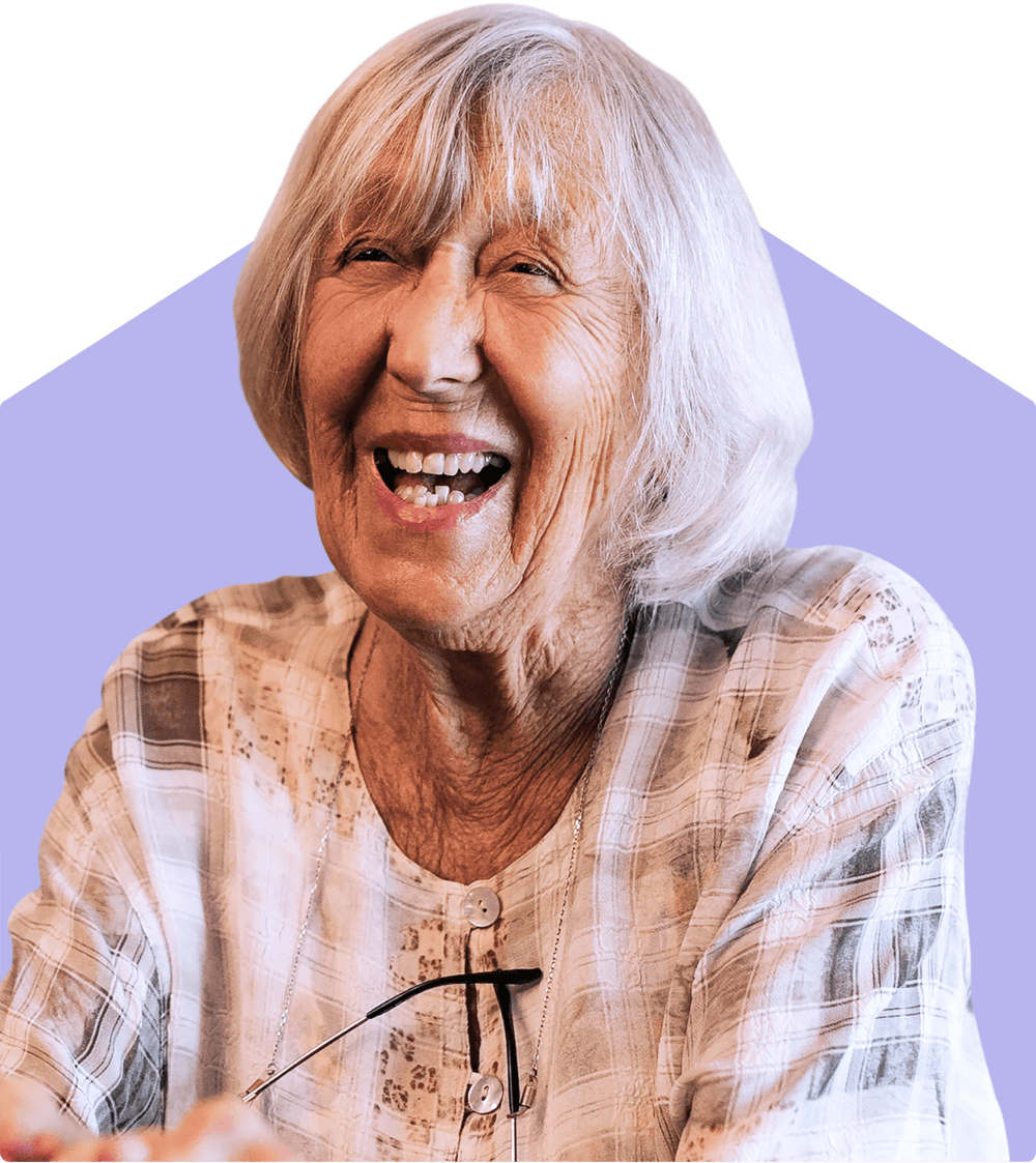 Older Adult lady smiling