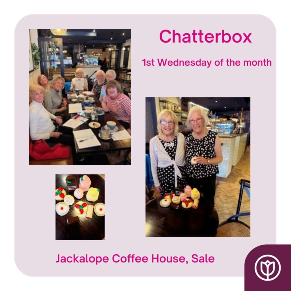 Chatterbox is a friendly get-together designed to make new friends and share ideas for social outings or Sale U3A events.