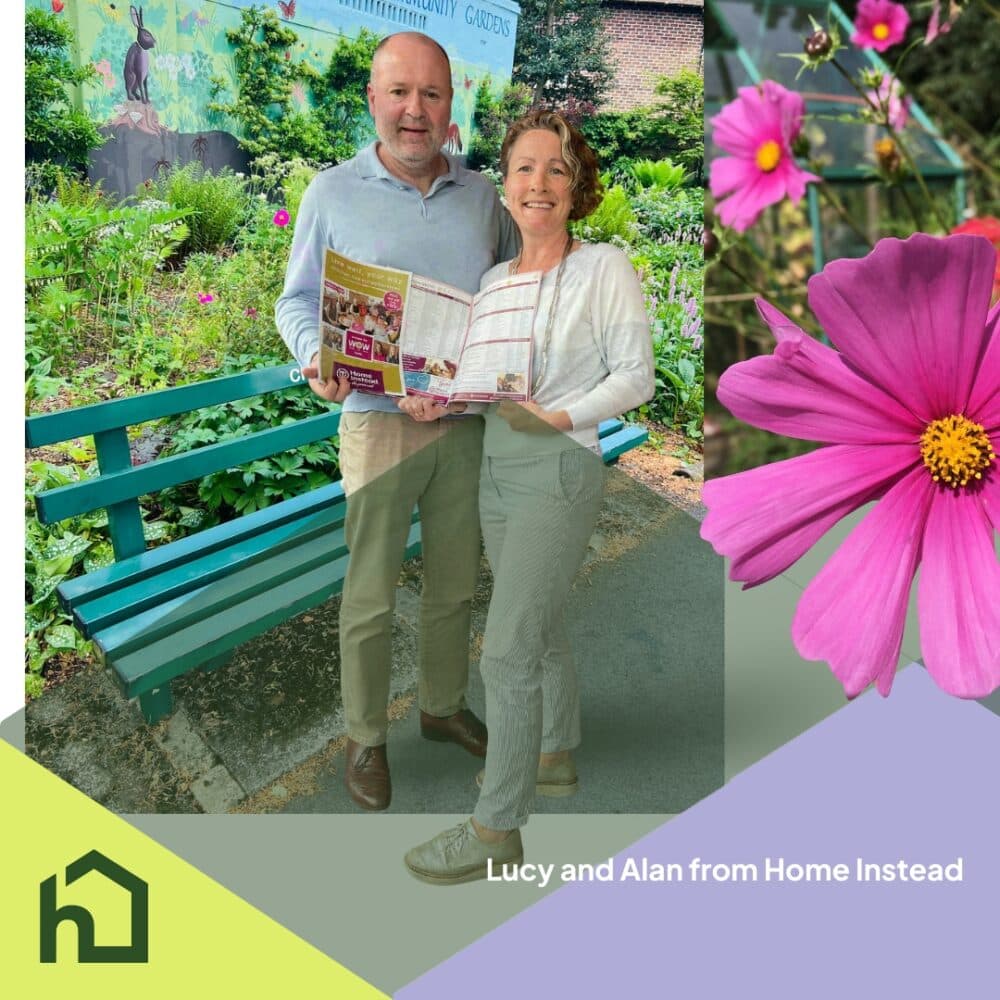 Lucy and Alan from Home Instead Altrincham Sale and Wythenshawe