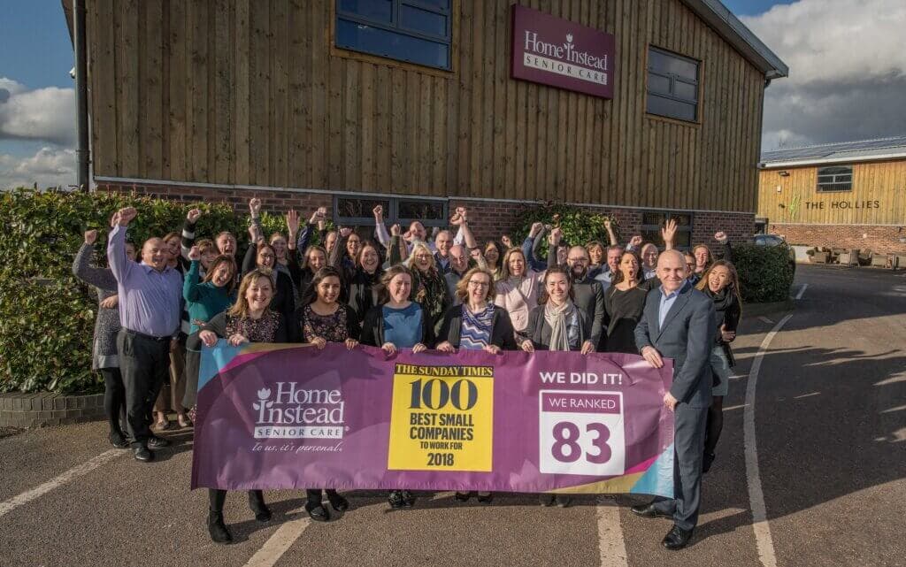 Sunday Times Best Small Company Winner