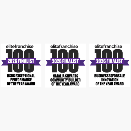 Three 2026 Finalist award badges for elitefranchise 100, with titles of different business awards. - Home Instead