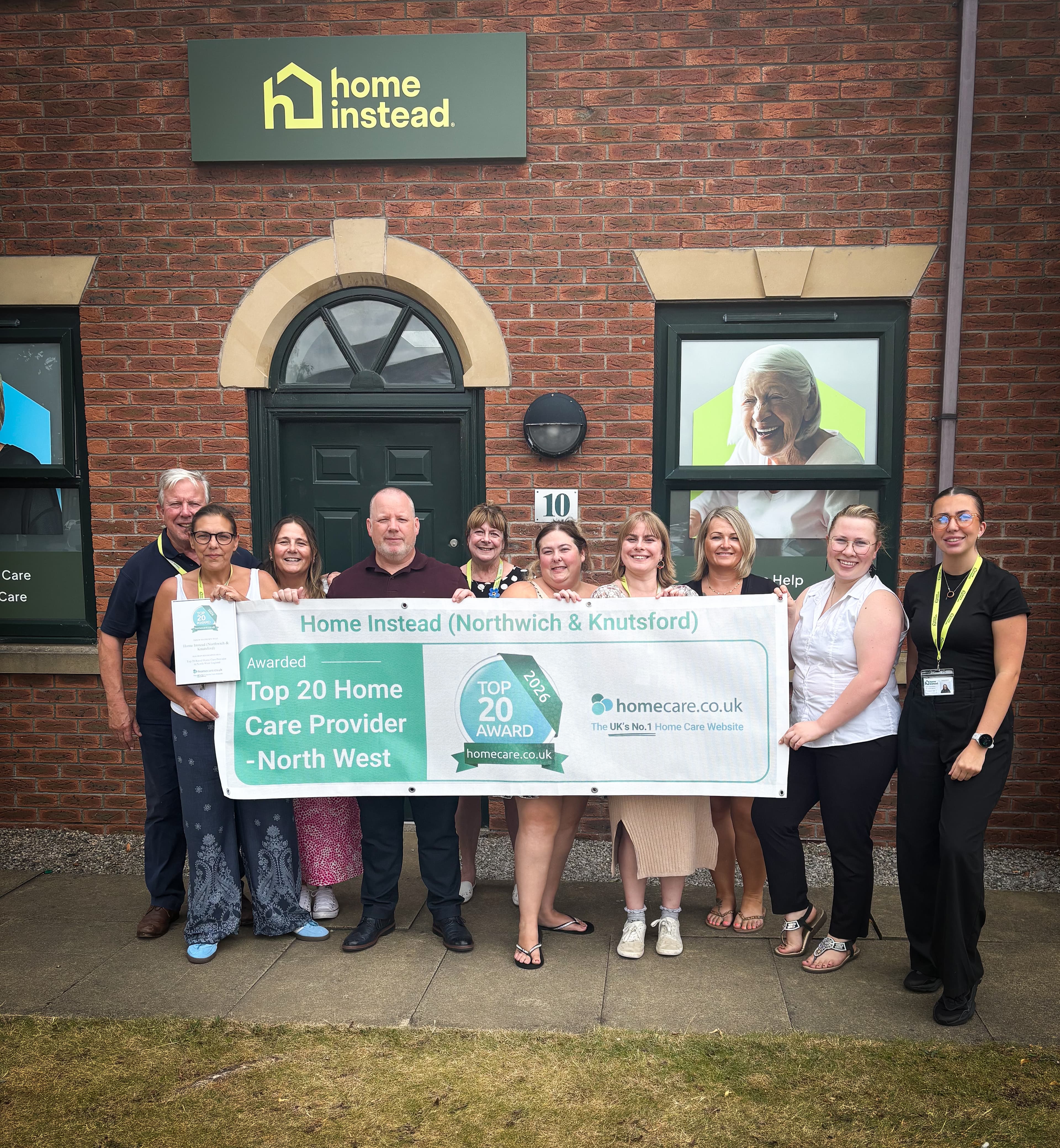 Home Instead Northwich & Knutsford Named a Top 20 Home Care Provider in the North West
