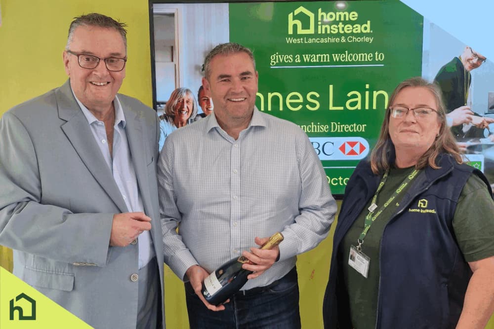 Welcoming HSBC’s Innes Laing to Home Instead West Lancashire & Chorley