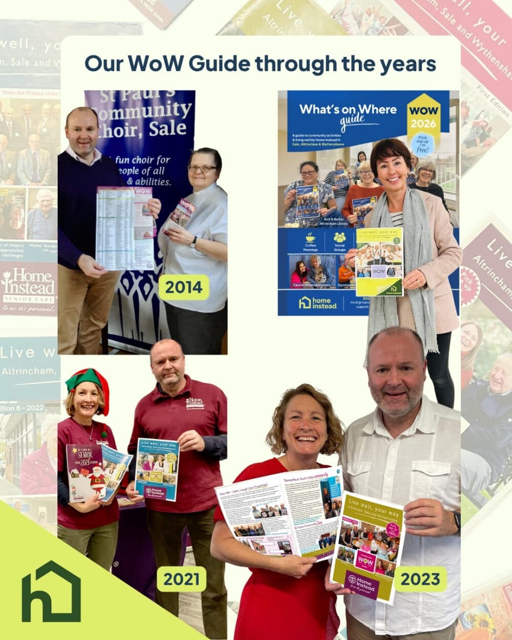 Home Instead Altrincham Sale and Wythenshawe WoW guide through the decades