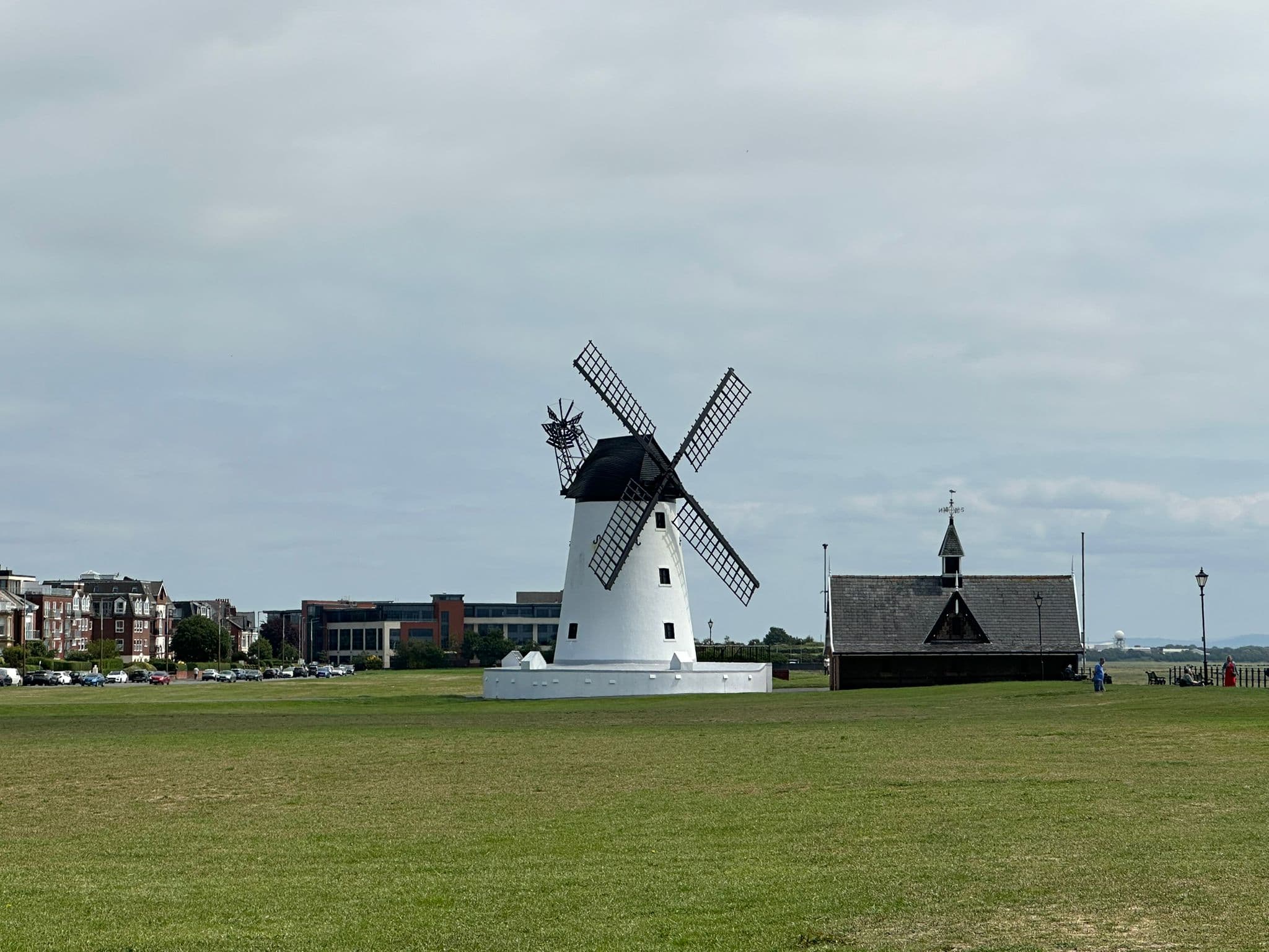Home Instead Lytham care office near iconic Lytham Windmill, providing compassionate home care and elderly support services.