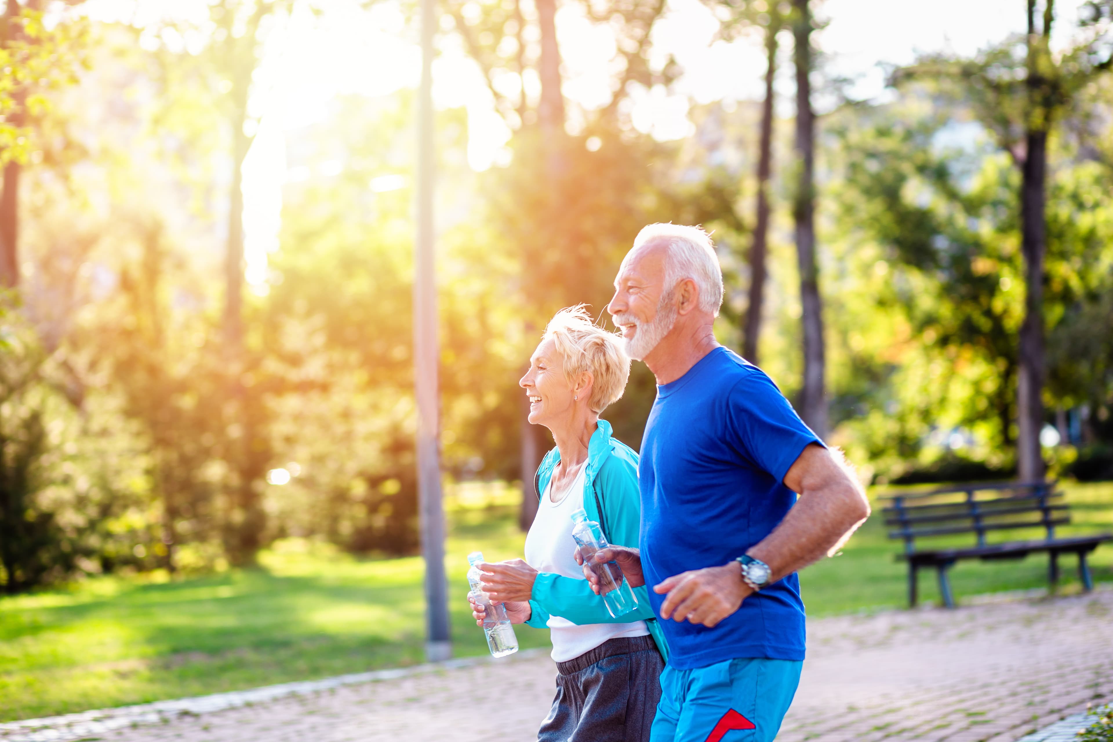 Elderly couple exercising - Home Instead
