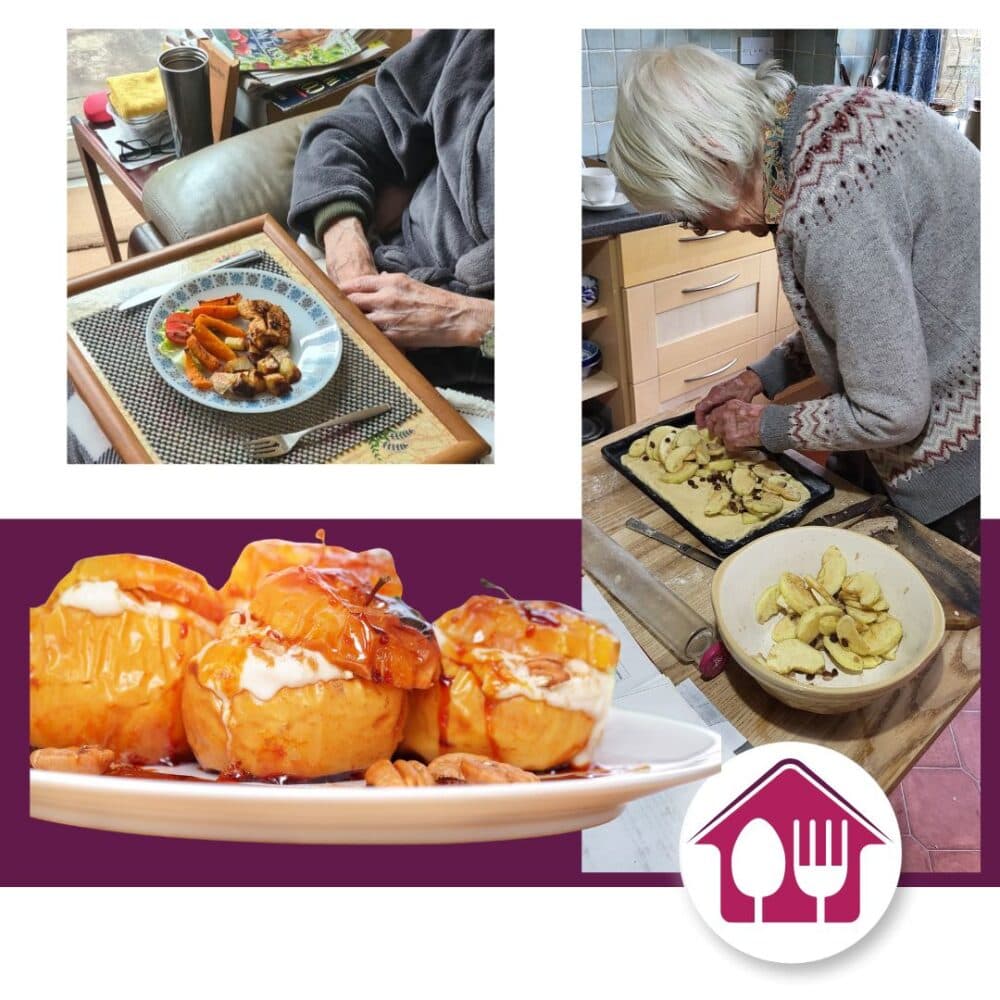 Delicious food for seniors cooked by Care Professionals working for Home Instead Altrincham Sale and Wythenshawe