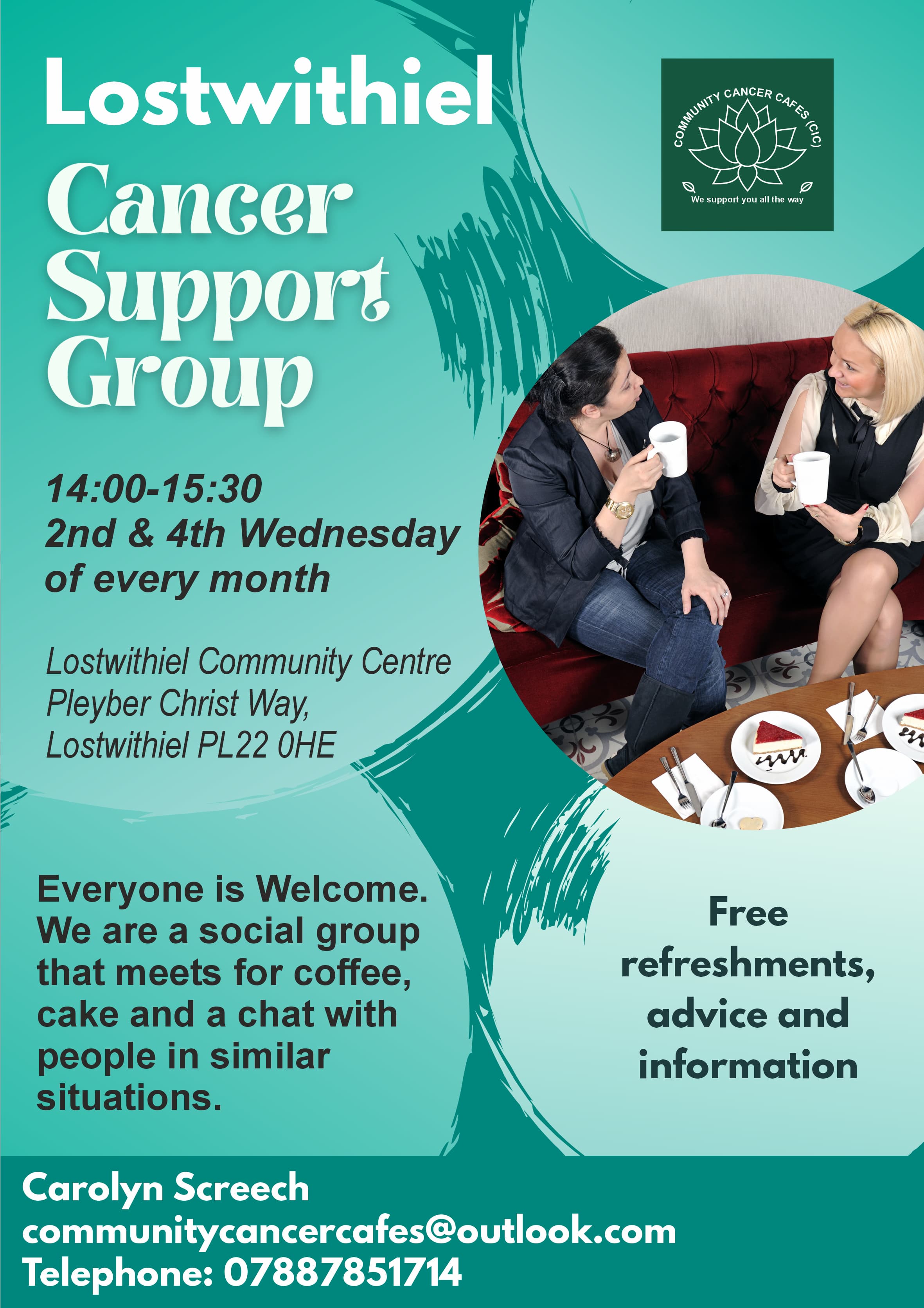 Cancer Support Groups in Mid Cornwall