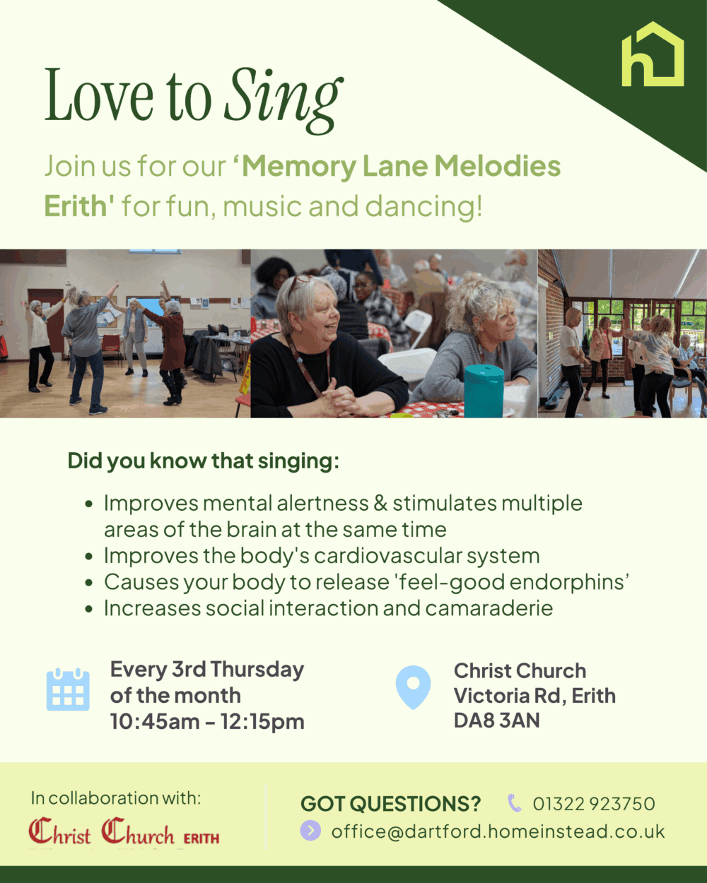 Upcoming events Home Instead Dartford
