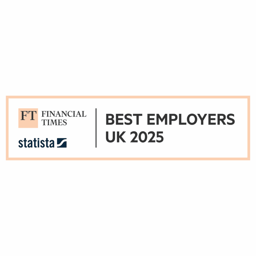 Financial Times and Statista Best Employers UK 2025 award logo on a white background. - Home Instead